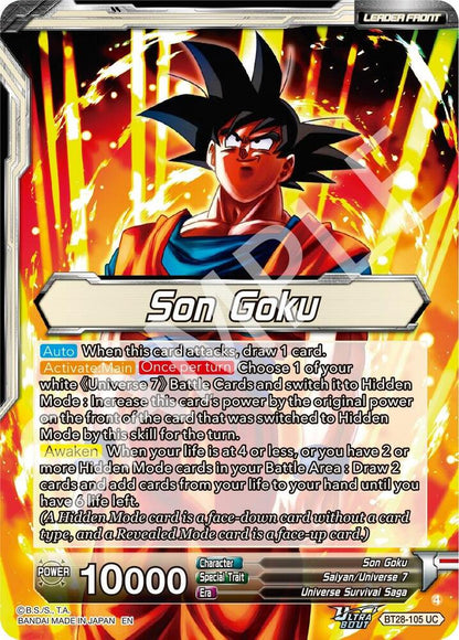 Son Goku // SSG Son Goku, Crimson Power (Back)