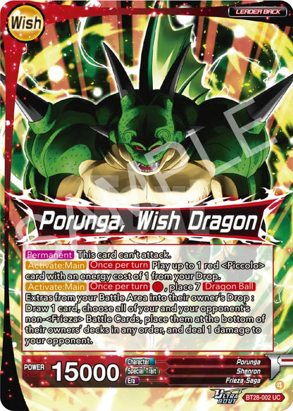 Dragon Ball // Porunga, Dragon du Souhait [BT28 - BT28-002] - Conflit Prismatique