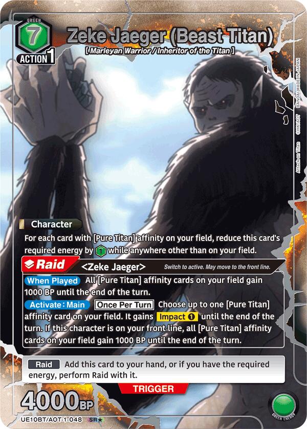 Zeke Jäger (Titan Bestial) (SR*) [UE10BT - UE10BT/AOT-1-048] - UE10BT: L'Attaque des Titans
