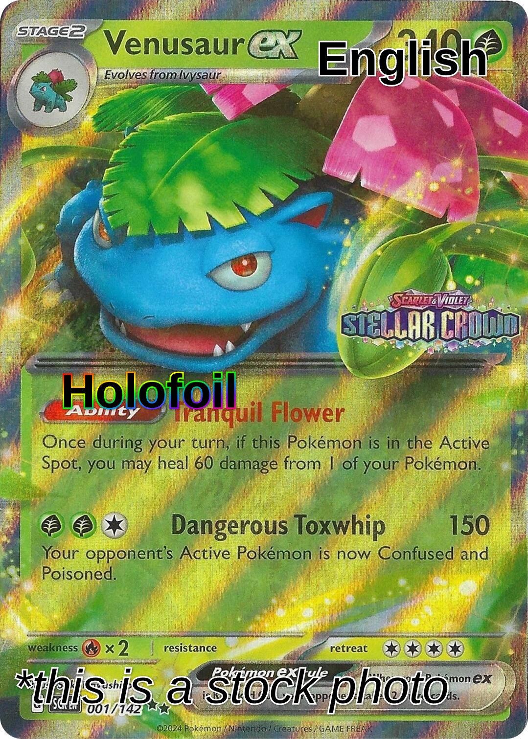 Venusaur ex (Stellar Crown Stamp)