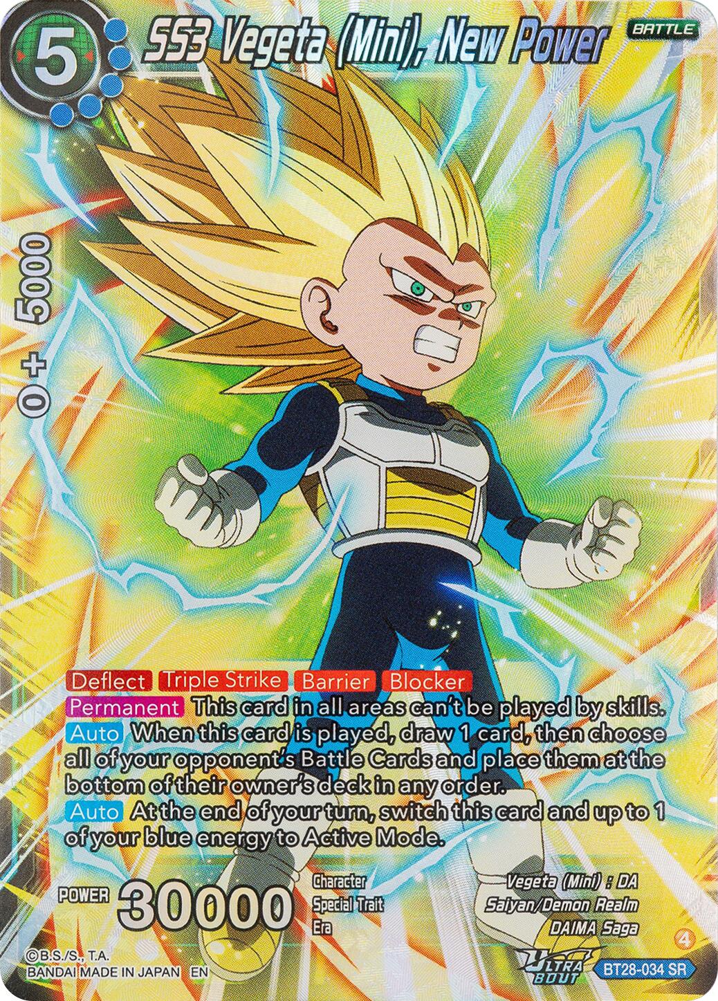 SS3 Vegeta (Mini), New Power