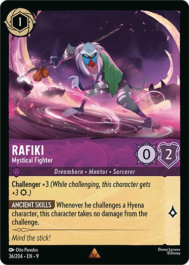 Rafiki - Mystical Fighter [9 - 36/204 - Rare] - Fabled