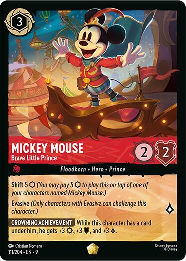 Mickey Mouse - Brave Little Prince [9 - 111/204 - Legendary] - Fabled