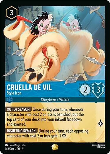 Cruella De Vil - Style Icon [9 - 143/204 Legendary] - Fabled