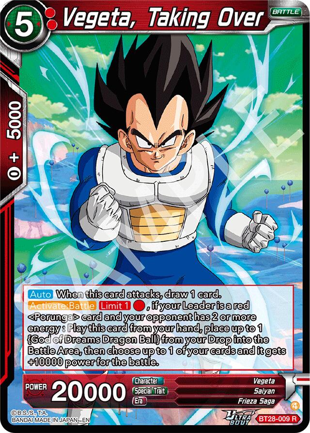Vegeta, Taking Over [BT28 - BT28-009]
