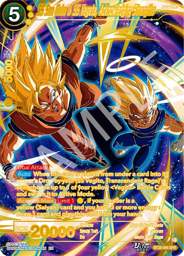 SS Son Goku & SS Vegeta, Acknowledging Strengths (SPR) [BT28 - BT28-094]