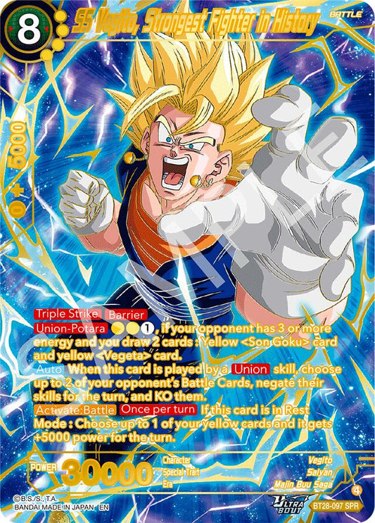 SS Vegito, Strongest Fighter in History (SPR) [BT28 - BT28-097]