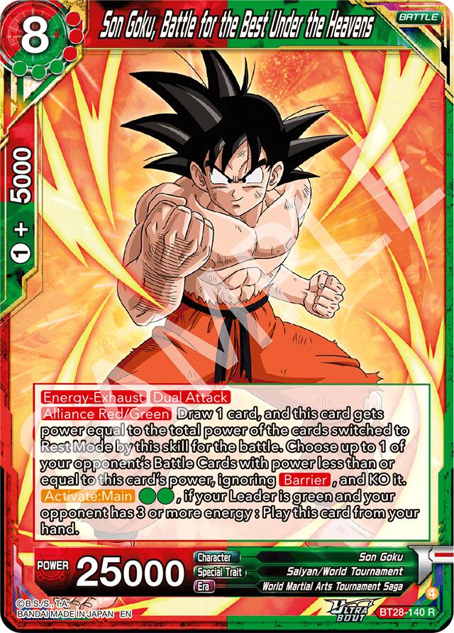 Son Goku, Battle for the Best Under the Heavens [BT28 - BT28-140]