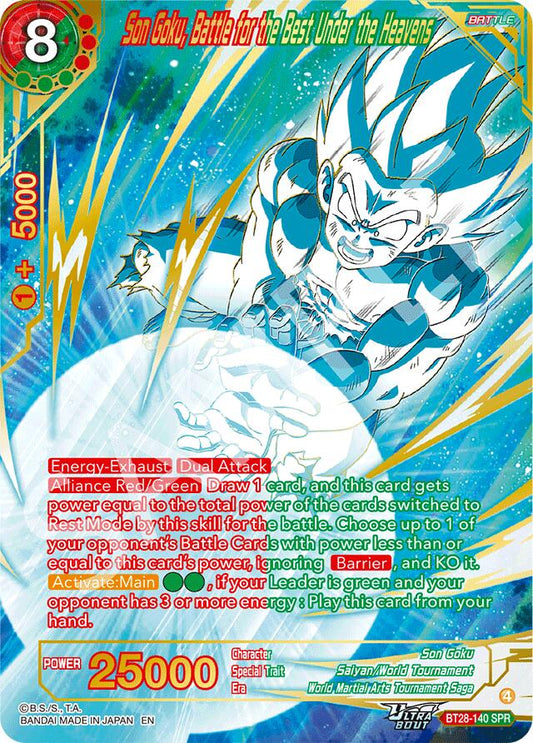 Son Goku, Battle for the Best Under the Heavens (SPR) [BT28 - BT28-140]