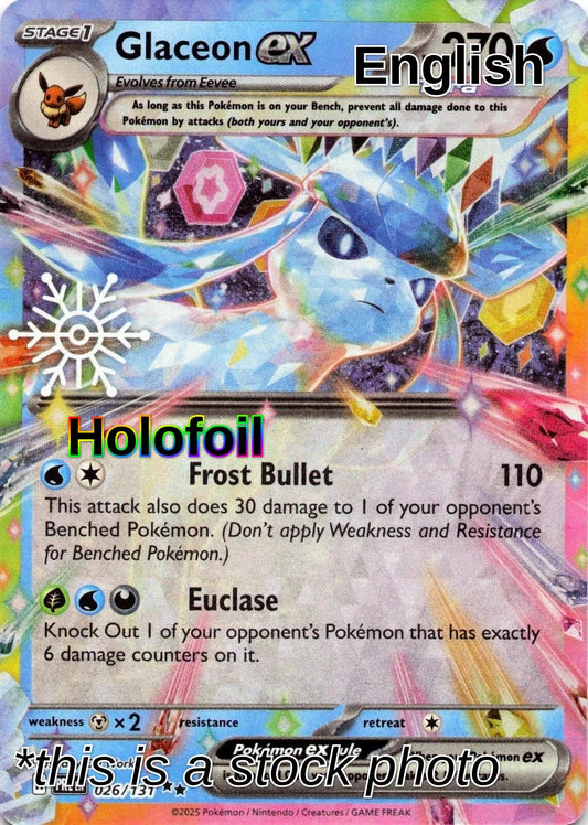 Glaceon ex - 026/131 (Holiday Calendar)