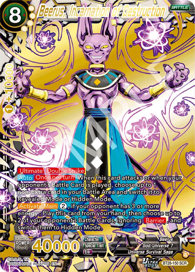 Beerus, Incarnation of Destruction