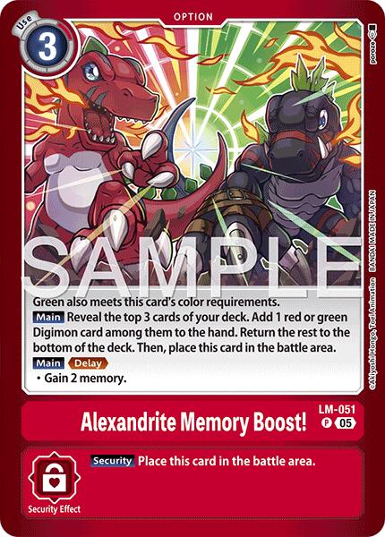 Alexandrite Memory Boost!