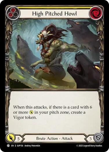 High Pitched Howl (Yellow)