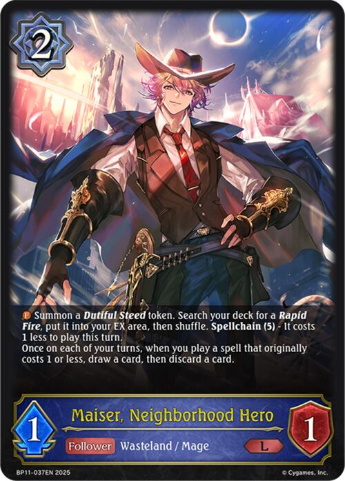 Maiser, Neighborhood Hero