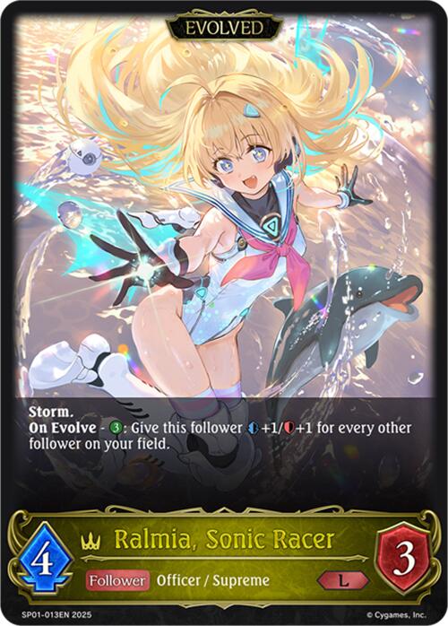 Ralmia, Sonic Racer (Evolved)