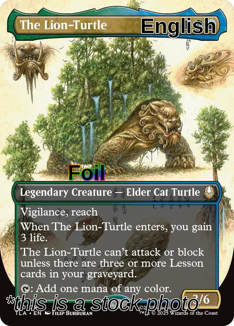 The Lion-Turtle (Borderless)