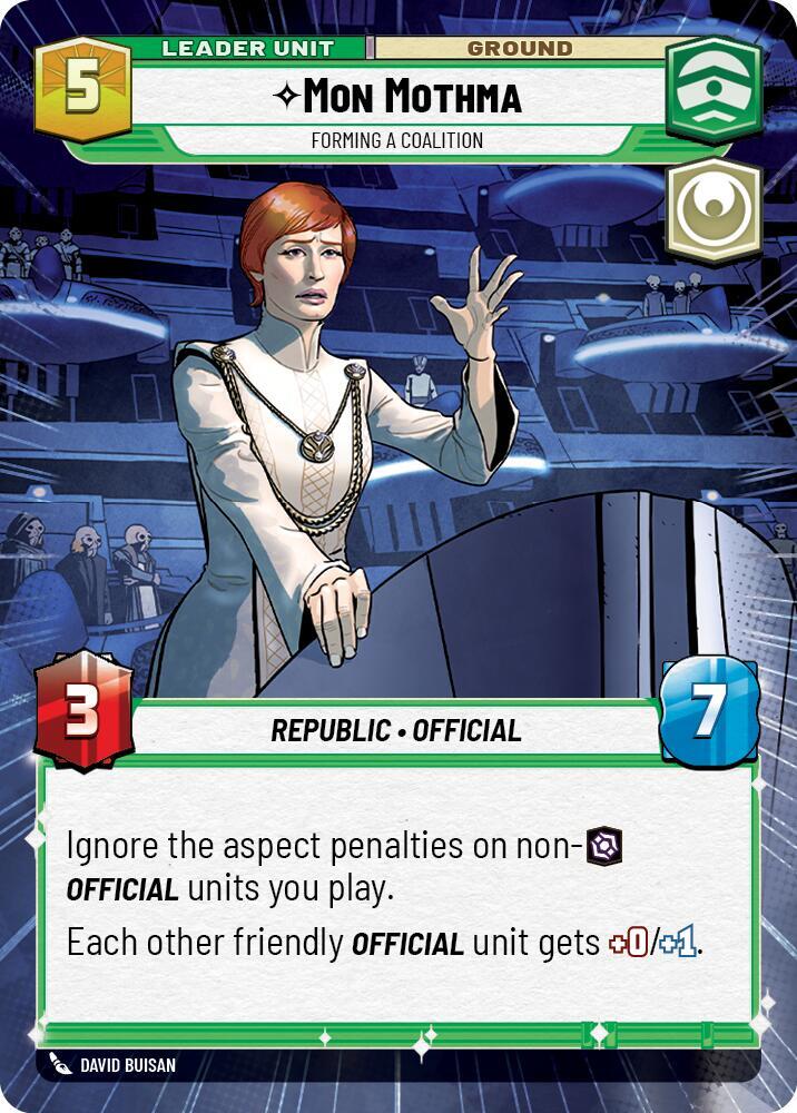 Mon Mothma - Forming a Coalition (Hyperspace) (Back)