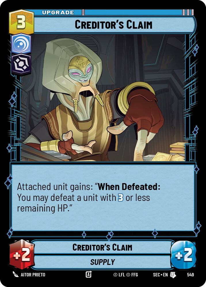 Creditor's Claim (Foil)