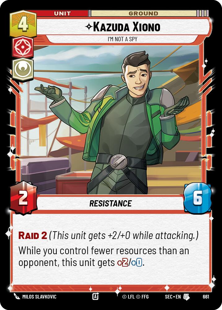 Kazuda Xiono - I'm Not A Spy (Foil)