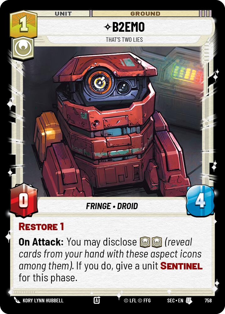 B2EMO - That's Two Lies (Foil)