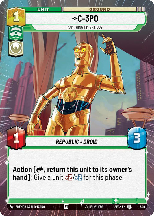 C-3PO - Anything I Might Do? (Hyperspace Foil)