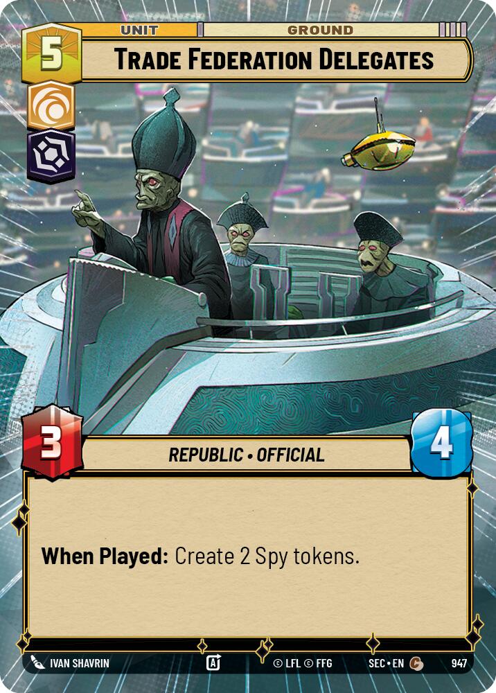 Trade Federation Delegates (Hyperspace Foil)