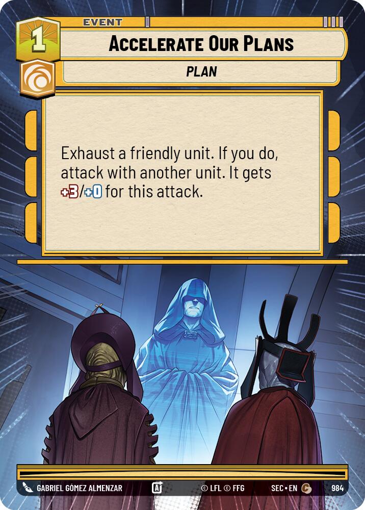 Accelerate Our Plans (Hyperspace Foil)