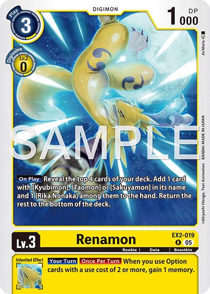 Renamon (EX2-019) (Alternate Art)