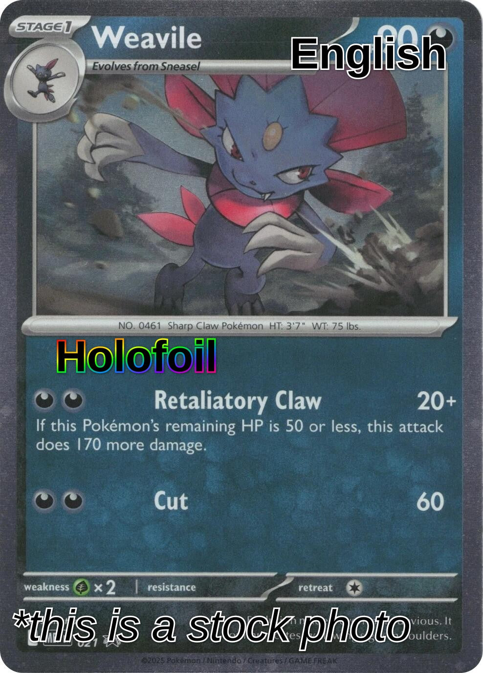 Weavile (Cosmos Holo)