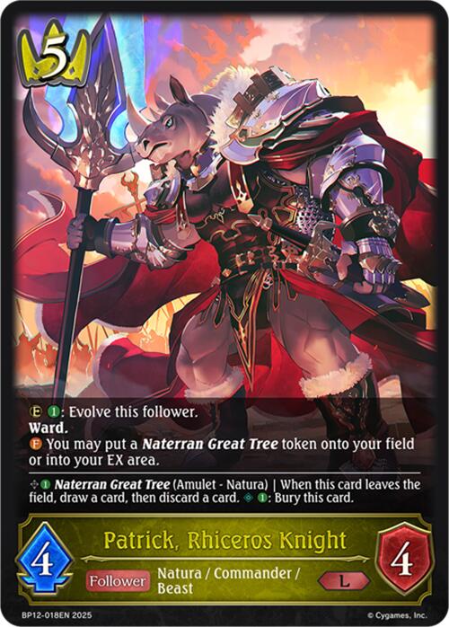 Patrick, Rhiceros Knight