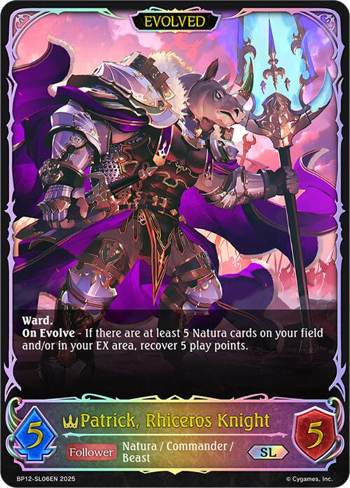 Patrick, Rhiceros Knight (Evolved) (SL)
