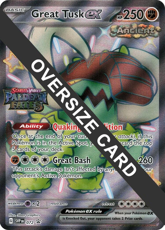 Great Tusk ex - 072 (Paldean Fates Stamped)