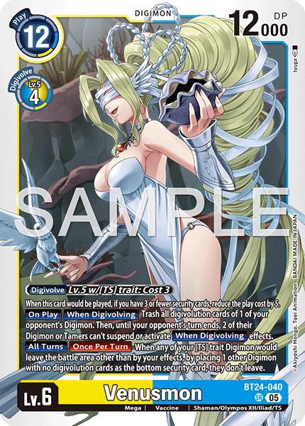 Venusmon [BT-24 - BT24-040 SR - Super Rare] - Time Stranger