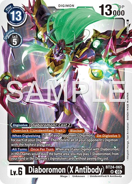 Diaboromon (X Antibody) [BT-24 - BT24-065 SR - Super Rare] - Time Stranger