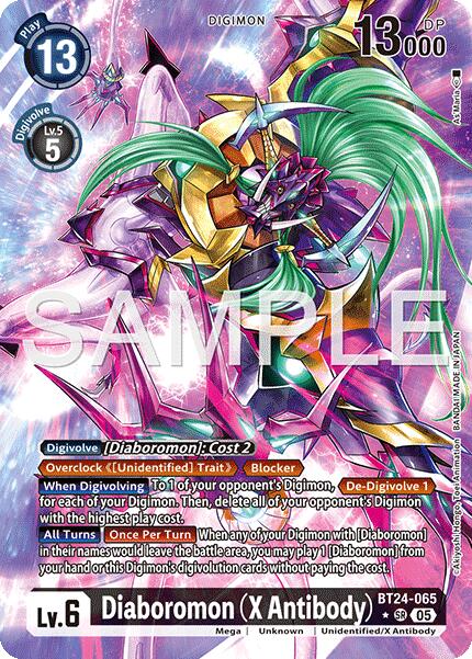 Diaboromon (X Antibody) (Alternate Art) [BT-24 - BT24-065 SR] - Time Stranger