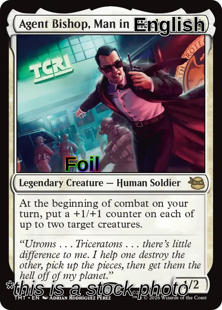 Agent Bishop, Man in Black