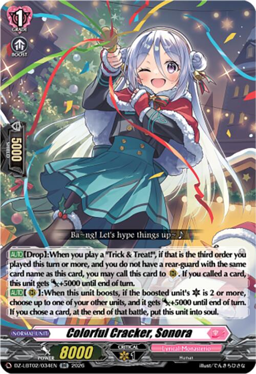 Colorful Cracker, Sonora