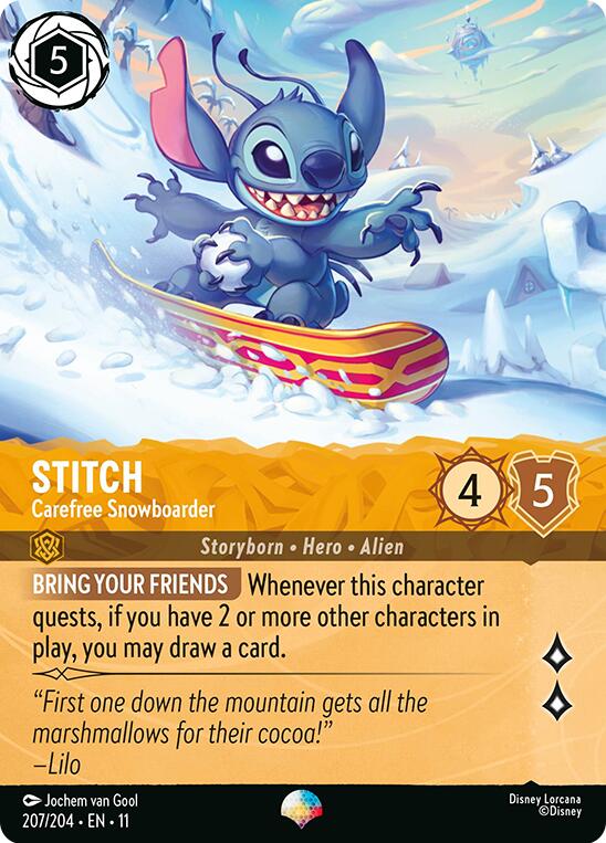 Stitch - Carefree Snowboarder (Epic)