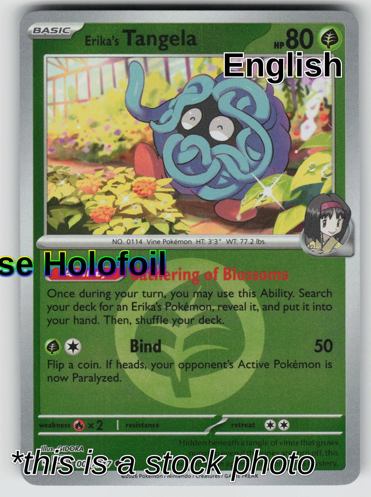 Erika's Tangela - 007/217 (Energy Symbol Pattern)
