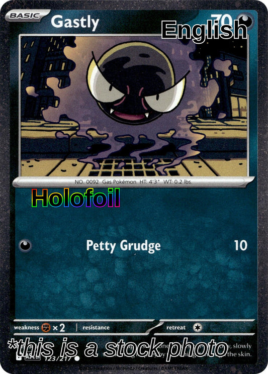 Gastly - 123/217 (Cosmos Holo)