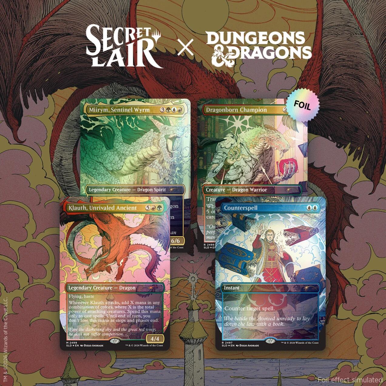 Secret Lair Drop: Secret Lair x Dungeons & Dragons: Whispers in Candlekeep - Foil Edition