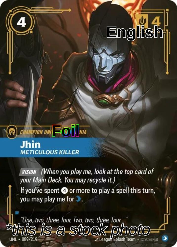 Jhin, Meticulous Killer