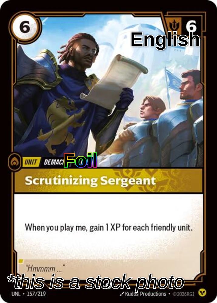 Scrutinizing Sergeant