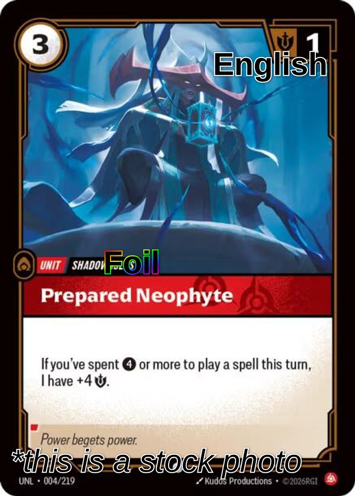 Prepared Neophyte