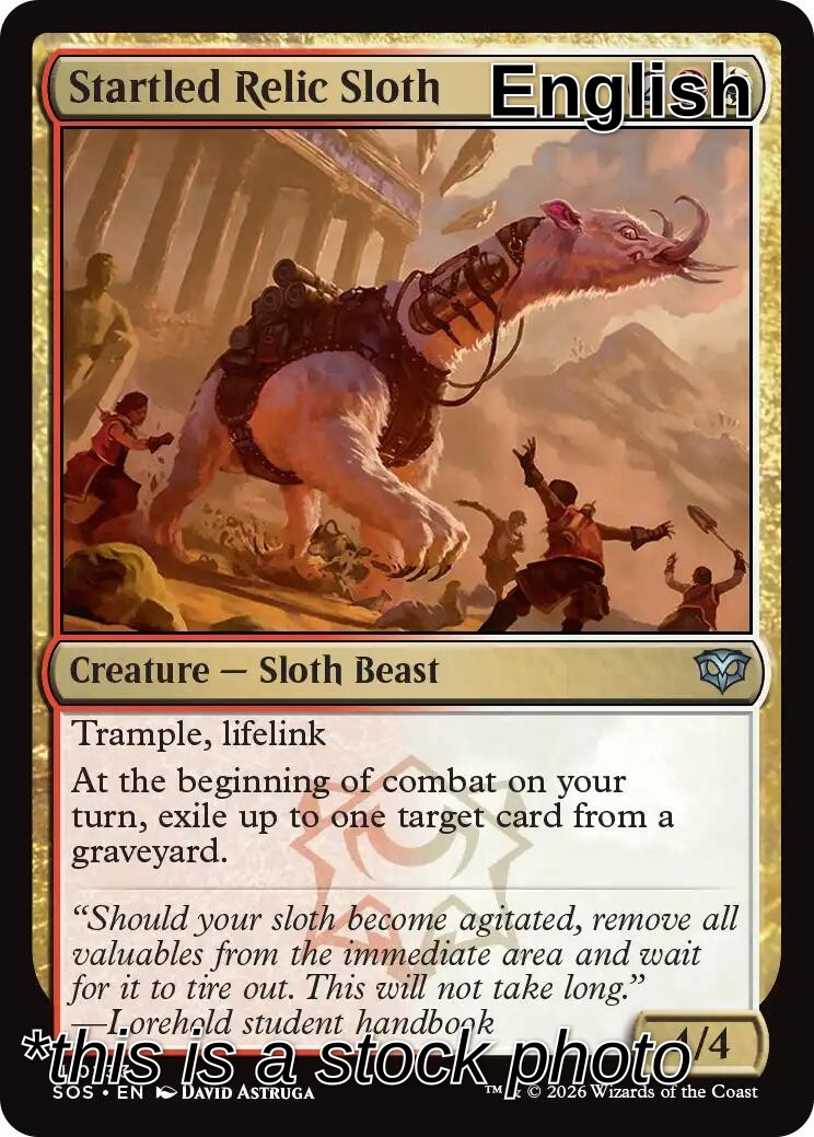 Startled Relic Sloth