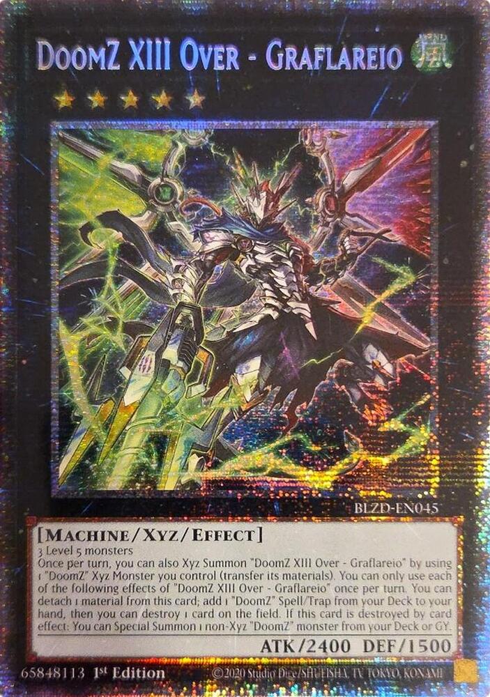 DoomZ XIII Over - Graflareio (Starlight Rare) [BLZD - BLZD-EN045 - Starlight Rare] - Blazing Dominion

