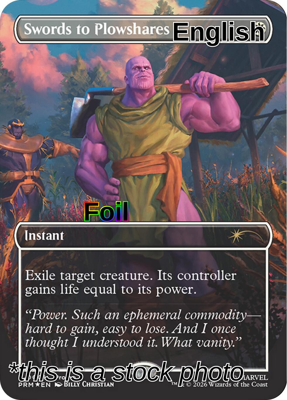 Swords to Plowshares (Borderless) (Magazine Insert)