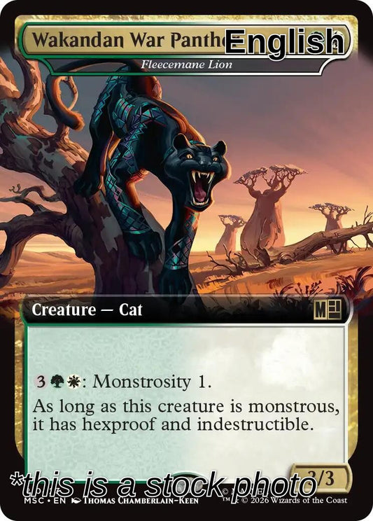 Wakandan War Panther - Fleecemane Lion (Extended Art)