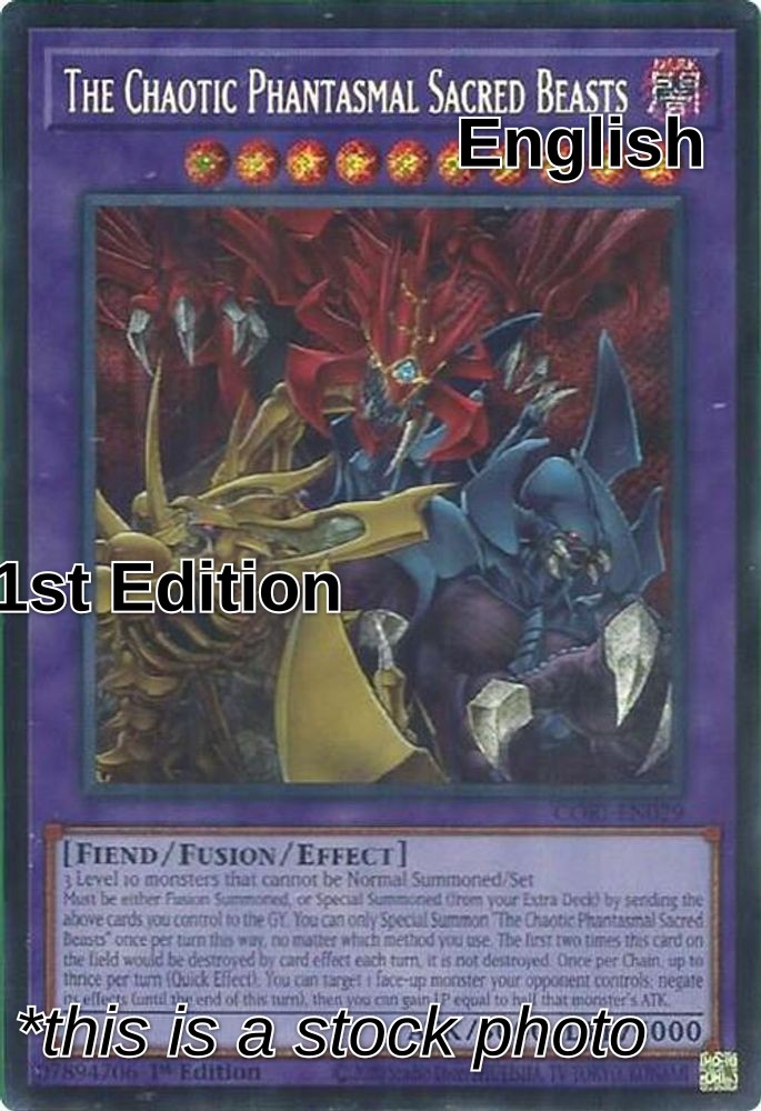 The Chaotic Phantasmal Sacred Beasts (Secret Rare)