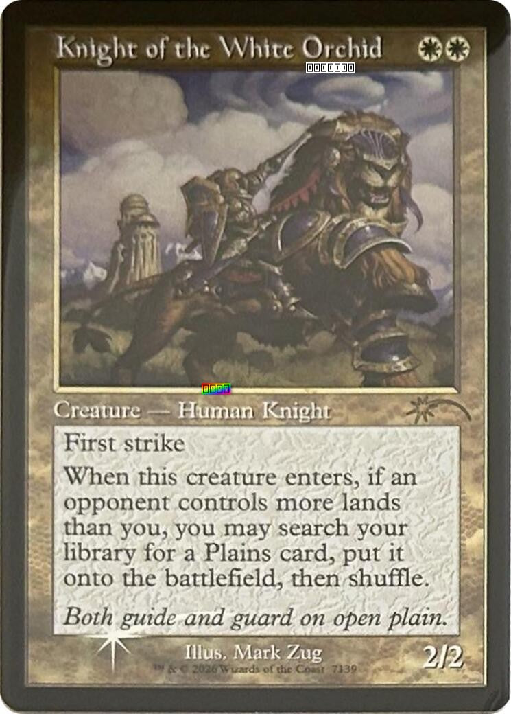 Knight of the White Orchid (Retro Frame)
